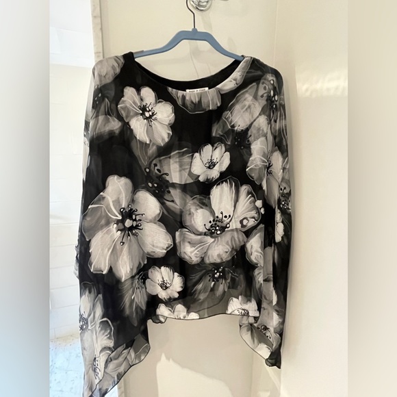 Oversized top, large, made in Italy, lined - Picture 1 of 4